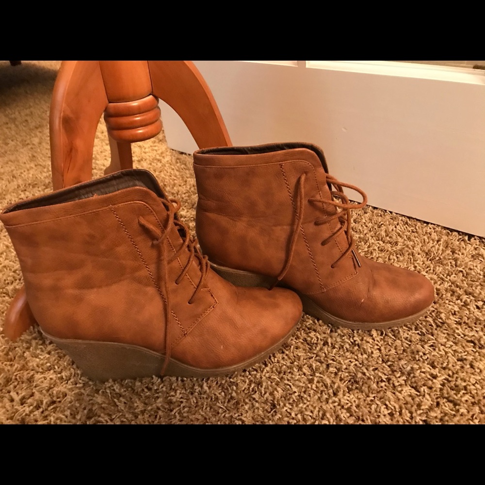 Brown booties
